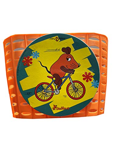 Bike Fashion WDR - Sendung mit der Maus Lenkerkorb, Kunststoffkorb, Fahrradkorb, 885053 (Orange) von Bike Fashion