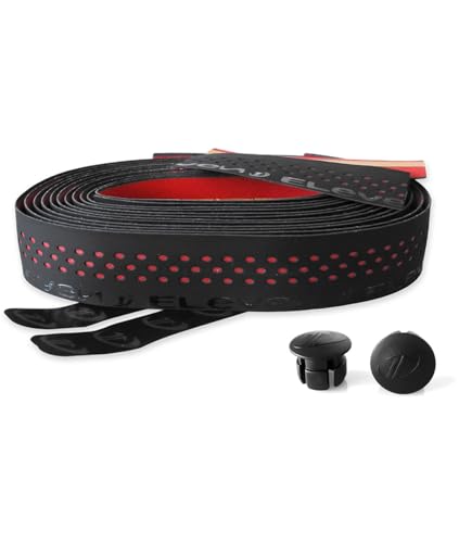 Bike Ribbon Drops Double Layer Bar Tape, Schwarz (Black/Red), One Size von Bike Ribbon