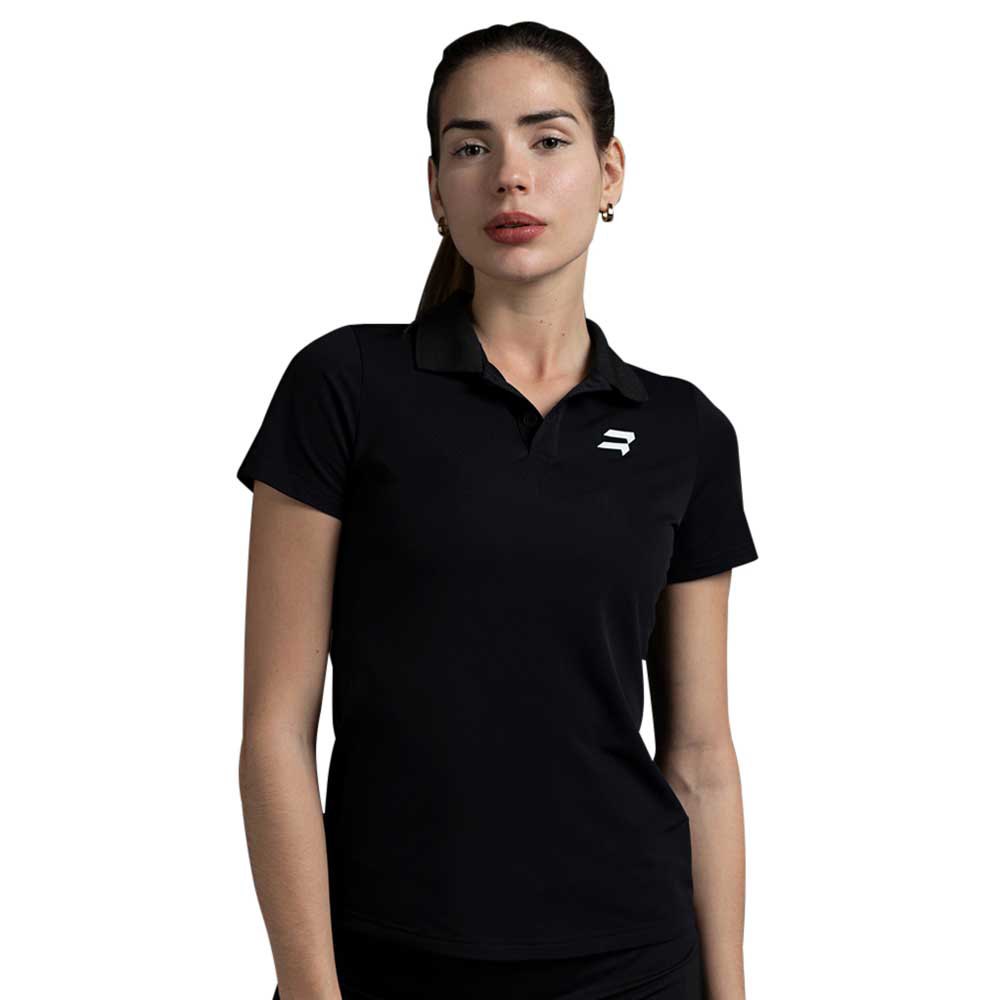 Bikkoa Nahla Short Sleeve Polo Schwarz M Frau von Bikkoa