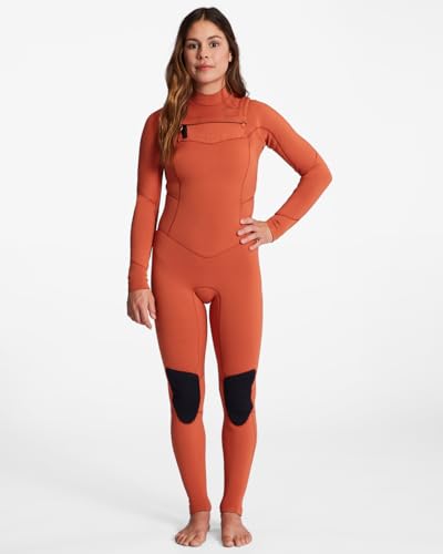 Billabong 4/3mm Salty DayZ 2022 - Chest Zip Wetsuit for Women - Chest-Zip-Neoprenanzug - Frauen - 8 - Orange von Billabong