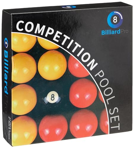 Billiard Pro Billardkugel-Set, Unisex, 2 Zoll, Rot und Gelb von Billiard Pro