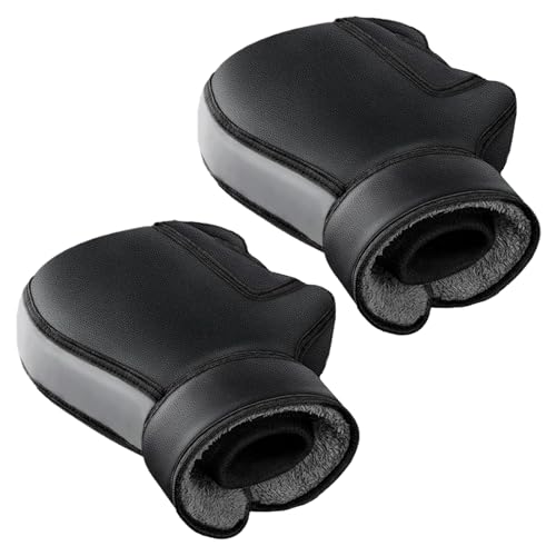Biniveil Motorrad Lenkerhandschuhe - Motorrad Winter Lenkerhandschuhe | Reflektierende Winter Griffhandschuhe für Roller Dreirad Schneemobile Autobahnfahrer Männer Frauen Erwachsene von Biniveil