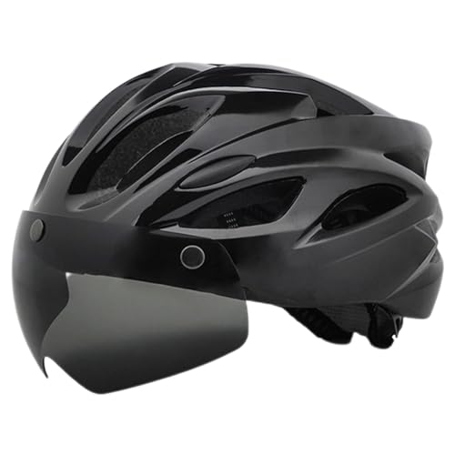 Biniveil Mountainbike-Helme,Mountainbike-Helme - Outdoor-Helme mit wiederaufladbarem Rücklicht,Verstellbare Fahrradhelme mit Magnetbrille, atmungsaktive Fahrradhelme für Männer, Frauen, Erwachsene von Biniveil