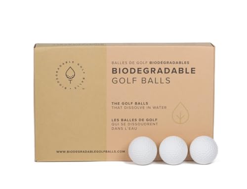 Biodegradable Golf Balls Wasserlöslich, umweltfreundliches Golf-Geschenk, wasserlöslich, perfekt für Outdoor-Übungen, löst sich in 2–4 Wochen auf von Biodegradable Golf Balls