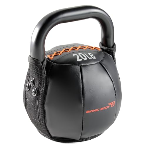 Bionic Body Soft Kettlebell with Handle - 10, 15, 20, 25, 30, 35, 40 lb. for Weightlifting, Conditioning, Strength and core Training von Bionic Body