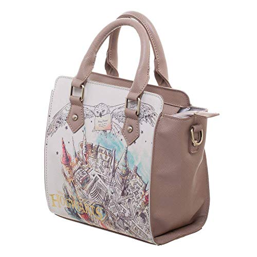 BIOWORLD MERCHANDISING Sac à Main Femme officiel Harry Potter - Hogwards (Poudlard) Turnbeutel, 22 cm, Beige von Bioworld