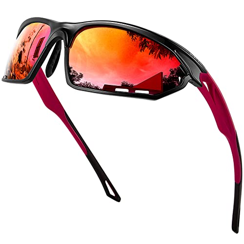 Bircenpro Sport Sonnenbrille für Herren Polarisiert: UV Schutz Verspiegelt Sportbrille für Männer Baseball Radfahren Fahren Angeln Golf Motorrad Laufen von Bircenpro
