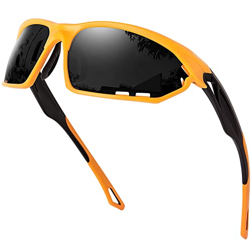 Bircenpro Sport Sonnenbrille für Herren Polarisiert: UV Schutz Verspiegelt Sportbrille für Männer Baseball Radfahren Fahren Angeln Golf Motorrad Laufen von Bircenpro