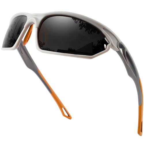 Bircenpro Sport Sonnenbrille für Herren Polarisiert: UV Schutz Verspiegelt Sportbrille für Männer Baseball Radfahren Fahren Angeln Golf Motorrad Laufen von Bircenpro