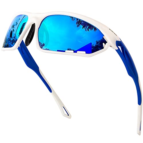 Bircenpro Sport Sonnenbrille für Herren Polarisiert: UV Schutz Verspiegelt Sportbrille für Männer Baseball Radfahren Fahren Angeln Golf Motorrad Laufen von Bircenpro