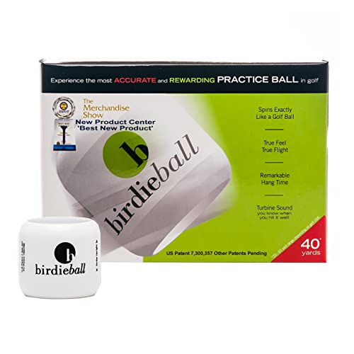 BirdieBall Übungs-Golfbälle, Limited Flight Golfbälle, Golfbälle, 12 Stück von BirdieBall