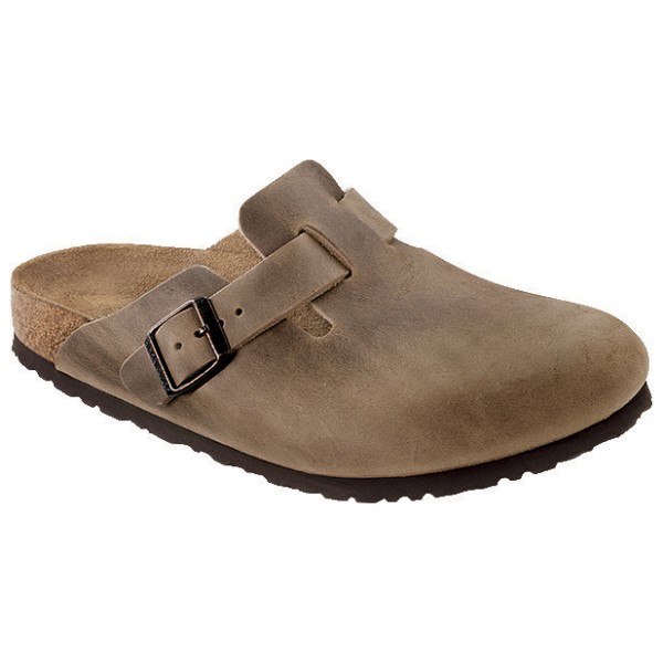 Birkenstock - Boston SFB Oiled Leather - Sandalen Gr 37 - Regular braun von Birkenstock