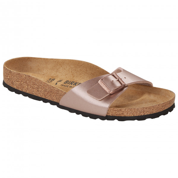 Birkenstock - Women's Madrid BF Metallic - Sandalen Gr 42 - Narrow braun/beige von Birkenstock