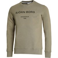 Björn Borg Logo Sweatshirt Herren in oliv, Größe: M von Björn Borg