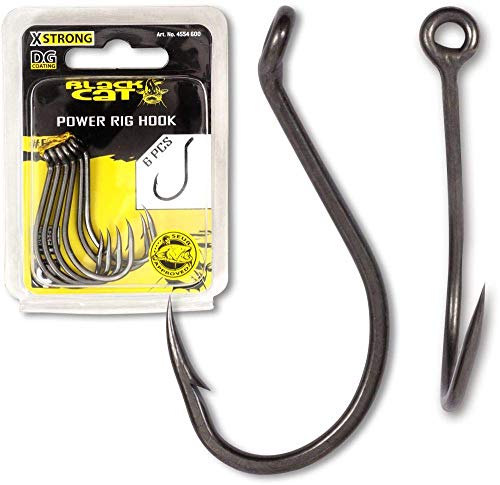 Black Cat DG Coating 5/0 Power Rig Haken 6Stück Black Cat DG Coating 5/0 Power Rig Haken 6Stück von Black Cat