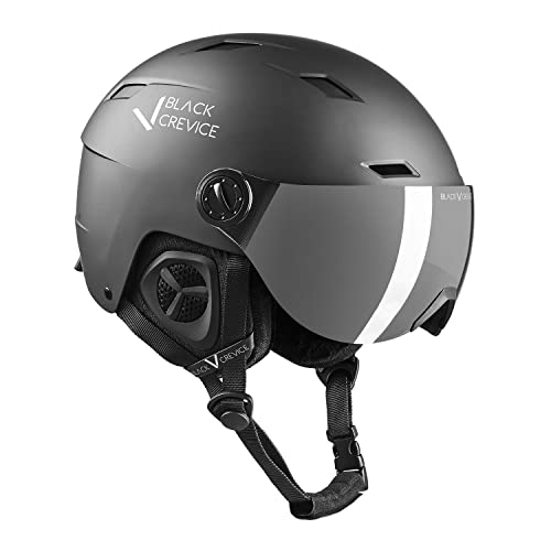 Black Crevice Skihelm mit Visier Kirchberg schwarz, M (54-57cm)… von Black Crevice