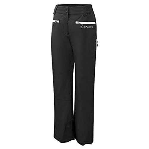 Black Crevice Damen Skihose, 10.000mm Wassersäule, atmungsaktiv, schwarz, 36 von Black Crevice