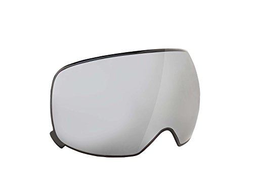 Black Crevice Ersatzglas, bruchfeste Doppelscheibe mit Magnetwechselscheiben-Technologie, Gr. L, Grey Mirror von Black Crevice
