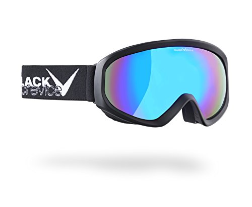 Black Crevice Erwachsene Skibrille, schwarz/blau, One Size… von Black Crevice