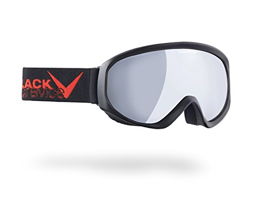 Black Crevice Erwachsene Skibrille, schwarz/Silber, One Size… von Black Crevice