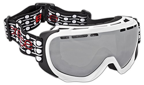 Black Crevice Erwachsenen Skibrille mit Doppelscheibe, weiß/Silver, BCR041267-1… von Black Crevice
