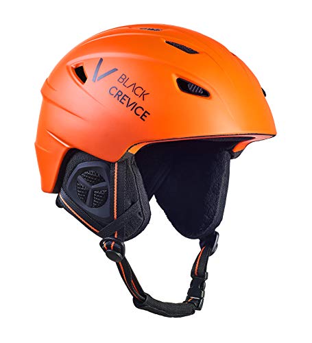 Black Crevice Erwachsene Skihelm Streif, matt orange/schwarz, S… von Black Crevice