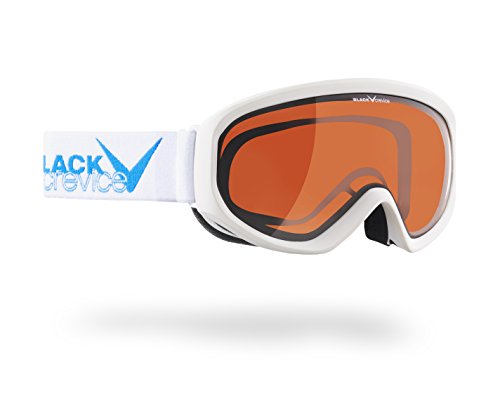Black Crevice Erwachsene Skibrille, weiß/orange, One Size… von Black Crevice