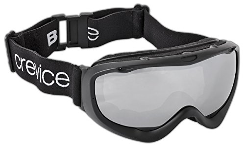 Black Crevice Erwachsenen Skibrille mit Doppel-Spiegelscheibe, schwarz/Silver, BCR043470-2… von Black Crevice