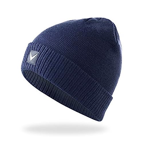 Black Crevice Herren Mütze in sportlichem Design I stylische One Size Strick-Mütze I Schutz vor Wind & Kälte I enganliegende Passform I Herren-Wintermützen Navy von Black Crevice