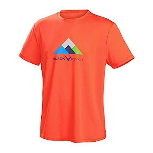 Black Crevice Herren T-Shirt Function, orange1, L von Black Crevice