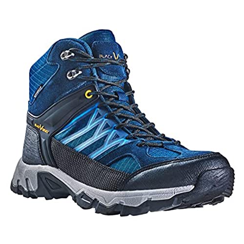 Black Crevice Herren Trekkingschuhe High, Wasserdicht,blau/orange, 43 von Black Crevice