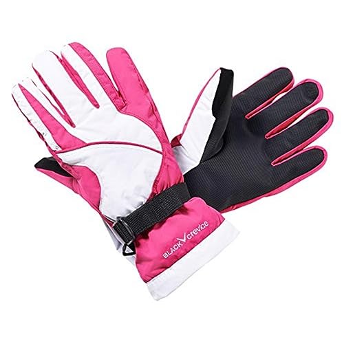 Black Crevice Jugend Skihandschuhe I wasserdichte Ski-Handschuhe für Kinder I extra warme Winterhandschuhe I Schnee-Handschuhe I robuste Skihandschuhe Mädchen & Jungen von Black Crevice