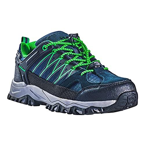 Black Crevice Kinder Trekkingschuhe, Wasserdicht, Low, Navy/grün, 28 von Black Crevice