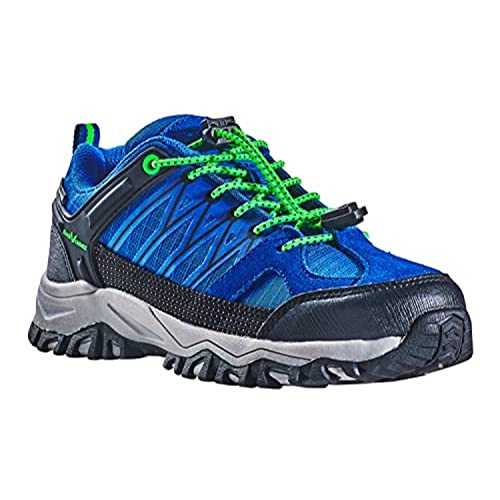 Black Crevice Kinder Trekkingschuhe, Wasserdicht, Low, blau/grün, 30 von Black Crevice