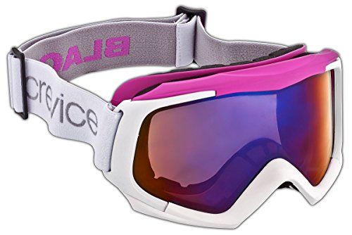 Black Crevice Damen Skibrille mit Doppelscheibe, weiß/pink, BCR043488-1… von Black Crevice
