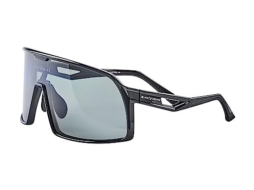 Black Crevice Skibrille I Unisex Ski Brille mit rahmenlosen Design I Snowboardbrille mit zylindrischen Gläsern I Skibrille mit UV-Schutz I Anti Fog Brille I Schneebrille für Brillenträger von Black Crevice