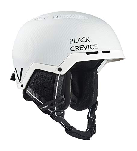 Black Crevice Skihelm Chamonix, matt weiß Carbon/schwarz, M (55-58 cm)… von Black Crevice