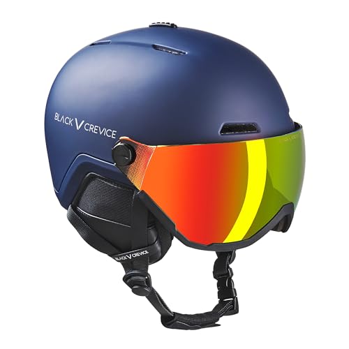 Black Crevice Skihelm Davos mit Visier, blau, M (56-58 cm) von Black Crevice