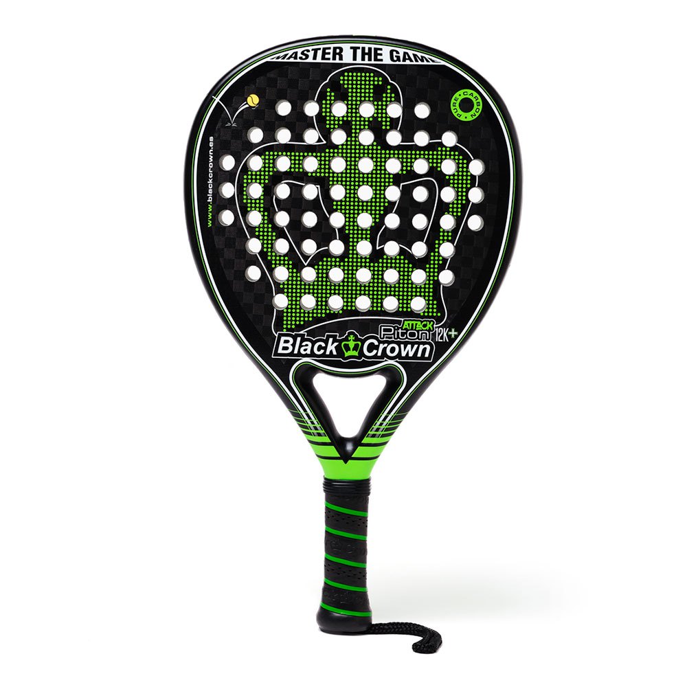 Black Crown Piton Attack 12k Plus Padel Racket Schwarz von Black Crown