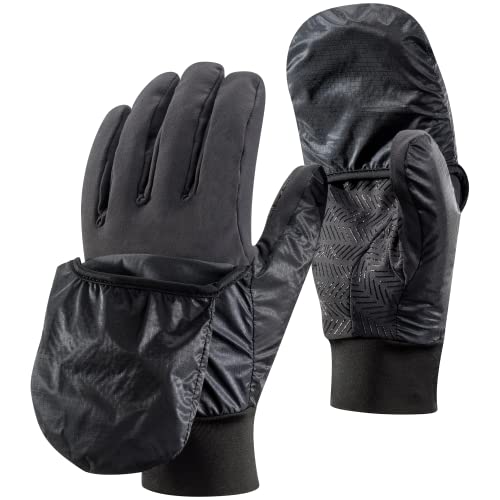 Black Diamond Erwachsene Wind Hood Gloves Warme Und Wetterfeste Softshell-Handschuhe, Smoke, X-Large von Black Diamond