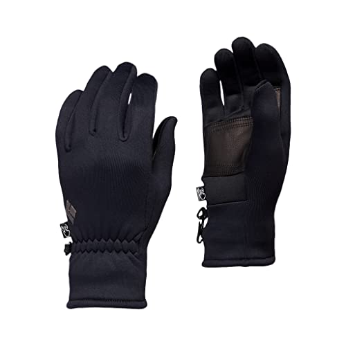 Black Diamond Heavyweight Screentap Glove Schwarz - Warmer touchscreenfähiger Stretchfleece Liner Handschuh, Größe M - F von Black Diamond