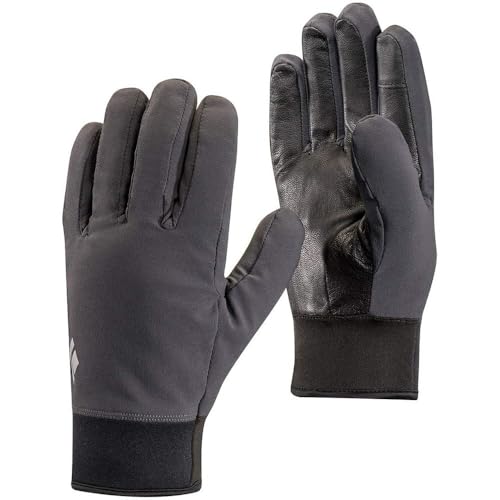 Black Diamond Midweight Softshell Handschuhe aus Stretch-Gewebe / Warme, Touchscreen-geeignete Fingerhandschuhe für Outdoor-Aktivitäten / Unisex, Smoke, Größe: S von Black Diamond
