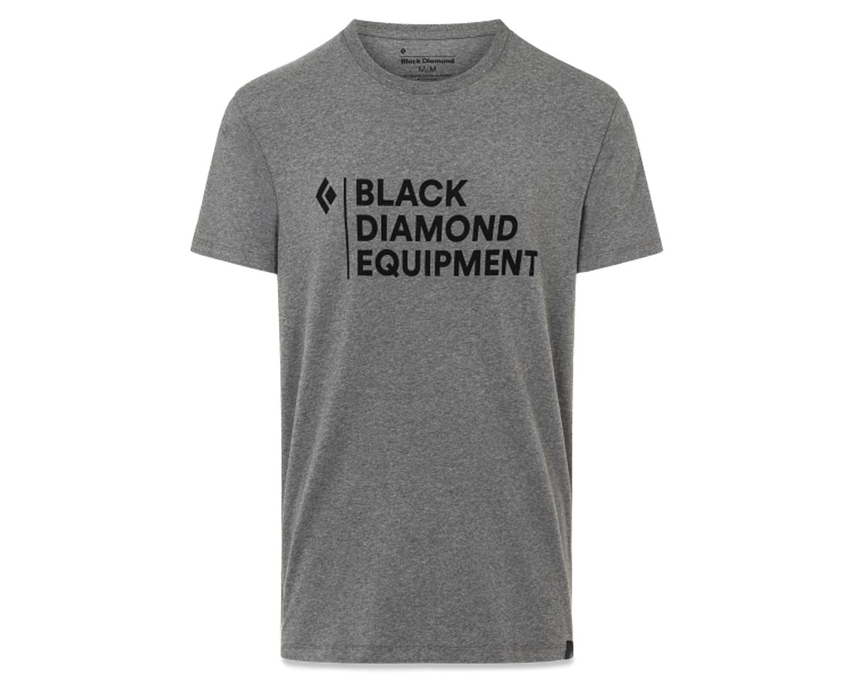 Black Diamond T-Shirt M Stacked Logo Tee - Black Diamond von Black Diamond