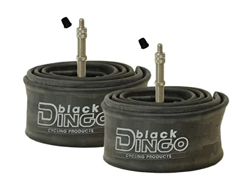 2 Stück Black Dingo Schlauch AV DV SV Fahrradschlauch 20" 24" 26" 28" 27,5" 29" Fahrrad (28" DV) von Black Dingo Cycling Products