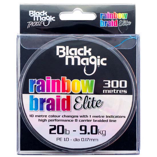 Black Magic Rainbow Braid Elite 300 M Grau 0.190 mm von Black Magic
