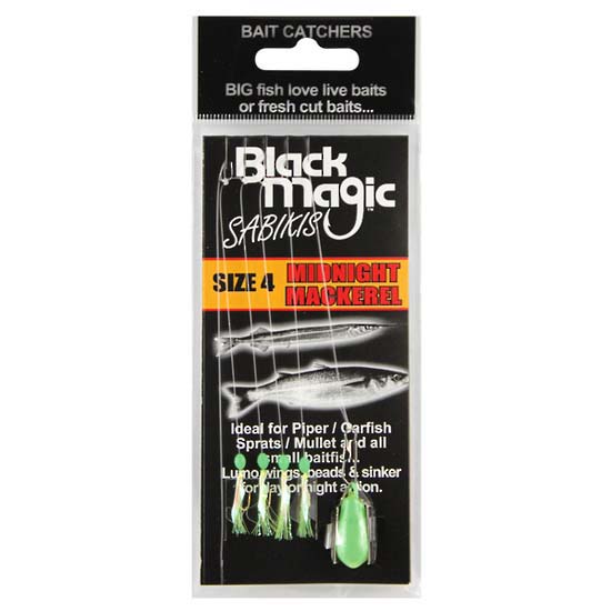 Black Magic Sabiki Feather Rig Grün 10 von Black Magic