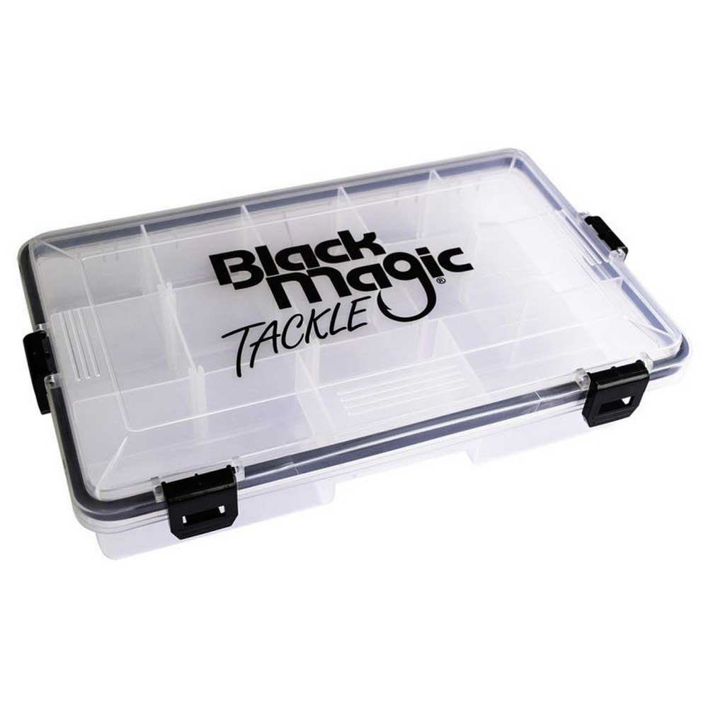 Black Magic Waterproof Tackle Box Durchsichtig 27.5 x 17.5 x 4.5 cm von Black Magic