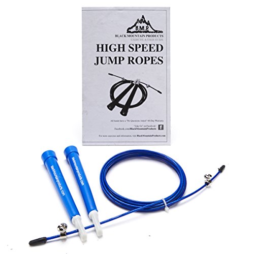 Black Mountain Products Speed Jump Rope Cable, Blau von Black Mountain Products