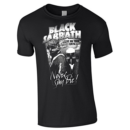 T-SHIRT TEE MAN KIND BLACK SABBATH HEAVY METAL MUSIC LIVE ON TOUR 1978 NEVER SAY DIE! FARBE BLACK SIZE XL von Black Sabbath