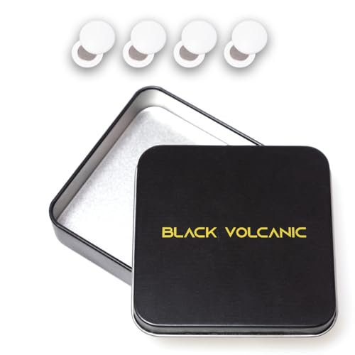 Black Volcanic - Magnete für den Rücken zum Laufen, magnetische Befestigung am Rücken und Stahlbox zur Aufbewahrung von Magneten (weiß) von Black Volcanic